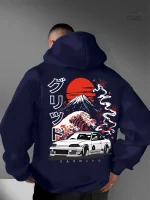 Vêtement japonais confortable avec capuche
