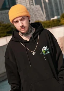 Sweat homme avec capuche inspiré du Japon