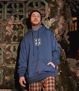 Sweat japonais avec inscription artistique