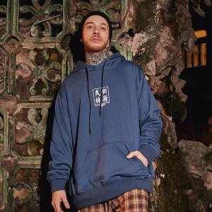 Sweat japonais avec inscription artistique