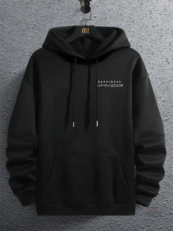 Sweat japonais à capuche avec motif unique
