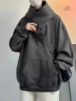 Sweat col roulé style japonais