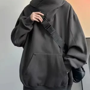 Sweat col roulé style japonais
