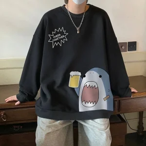 Sweat de style japonais, idéal pour un look décontracté