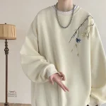 Sweat japonais épuré en bambou, style minimaliste