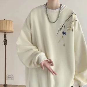 Sweat japonais épuré en bambou, style minimaliste