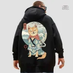 Sweat japonais renard au design unique