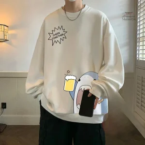 Sweat sans capuche, design minimaliste et moderne