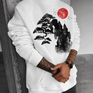 Sweat Japonais Style Zen en coton doux et confortable
