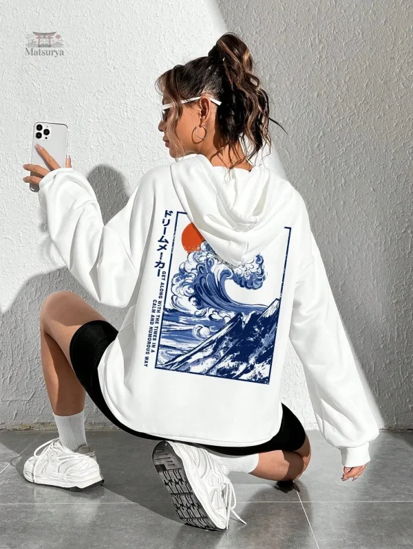 Sweat tendance vague inspiré du Japon
