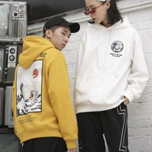 Sweat Vague Kanagawa pour femme en style japonais