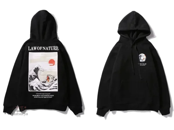 Sweat femme Kanagawa, inspiration japonaise élégante