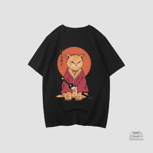 t-shirt-chat-japonais-1 T-shirt Chat Japonais design original