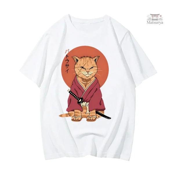T-shirt Chat Japonais en coton doux