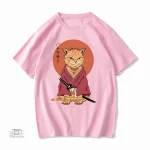 T-shirt avec design de chat coloré