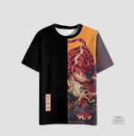 T-shirt Japonais Confortable avec motif élégant