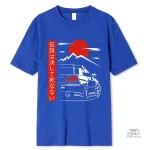 T-shirt à motif culturel japonais