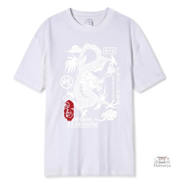 T-shirt tendance avec motif japonais