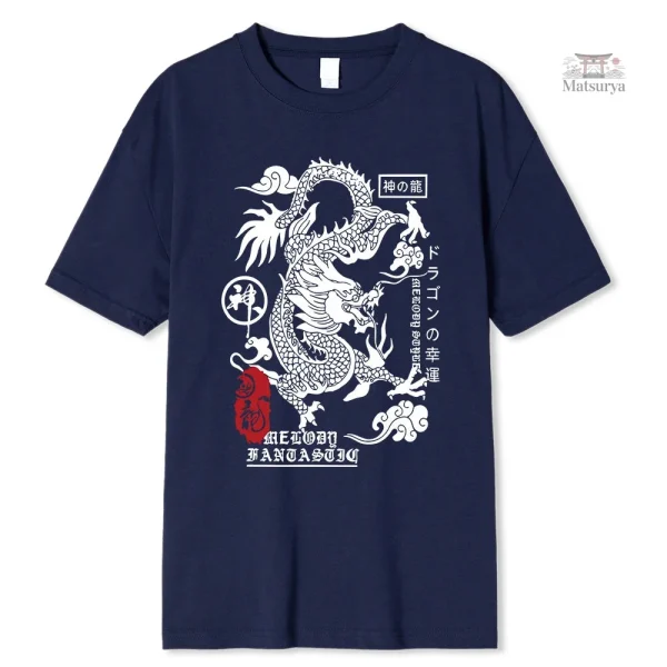 T-shirt design dragon asiatique