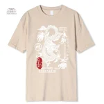 T-shirt graphique dragon japonais