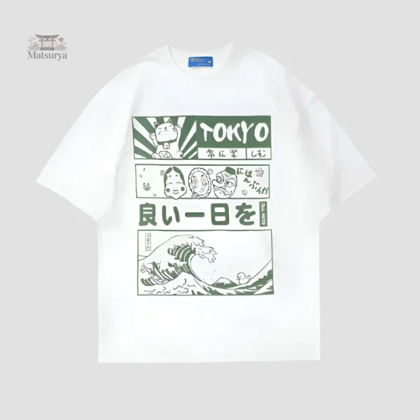 t-shirt-illustration-japonaise-1 T-Shirt Japonais avec illustration inspirée du Japon
