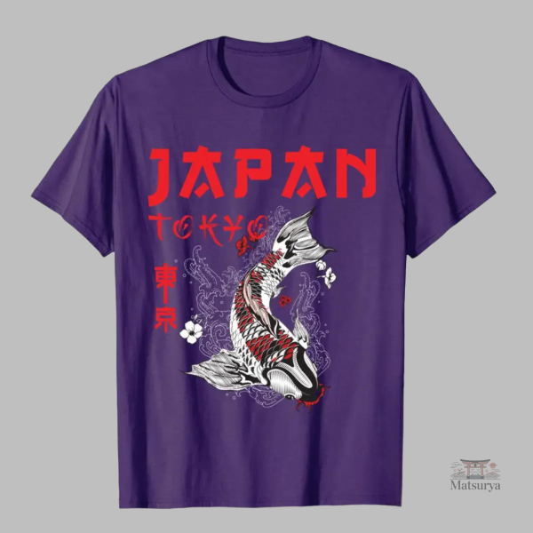 T-shirt Japonais motif carpe Koi
