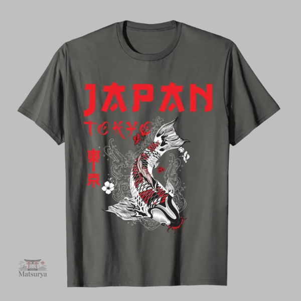 T-shirt carpe Koi en mode japonais