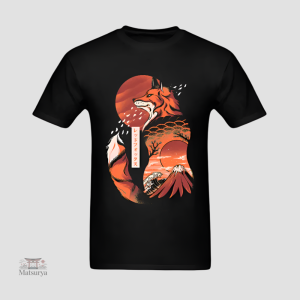 T-shirt Japonais Artistique Renard
