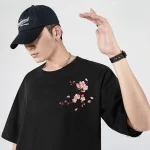 T-shirt japonais brodé pour un style unique