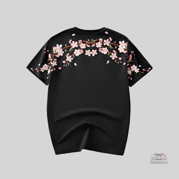 T-shirt avec motifs japonais traditionnels