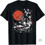 T-shirt carpe koi élégant et moderne
