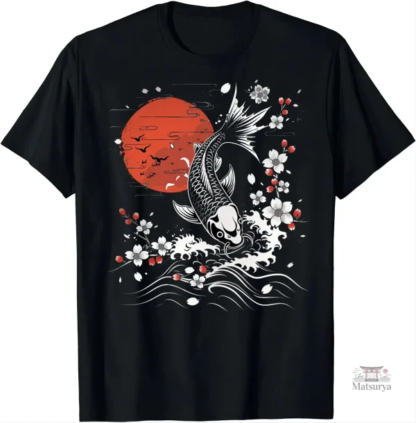 T-shirt carpe koi élégant et moderne