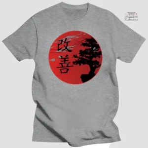 T-shirt japonais avec design moderne et esthétique unique