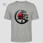 T-shirt Japonais d'été avec imprimé