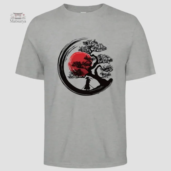 T-shirt Japonais d'été avec imprimé