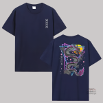 Graphique de dragon sur un T-shirt Japonais
