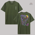 T-shirt avec motif dragon inspiré du Japon