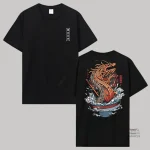 T-shirt Japonais Dragon Nouilles design original