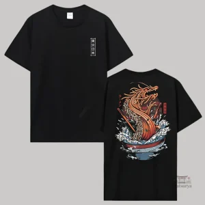 T-shirt Japonais Dragon Nouilles design original