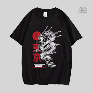 T-Shirt Dragon Japonais Tendance