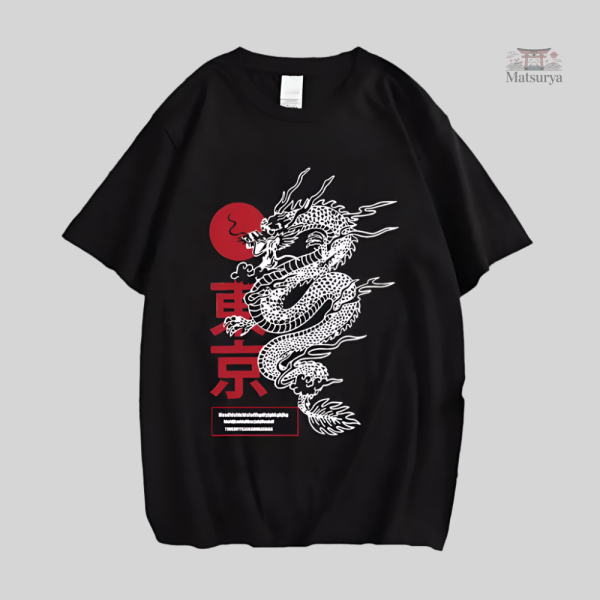 t-shirt-japonais-dragon-tendance-1 T-Shirt Dragon Japonais Tendance