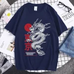 Tee-shirt dragon, inspiration japonaise