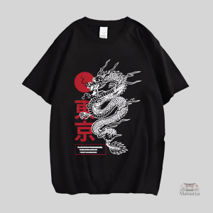 Tee-shirt tendance dragon japonais