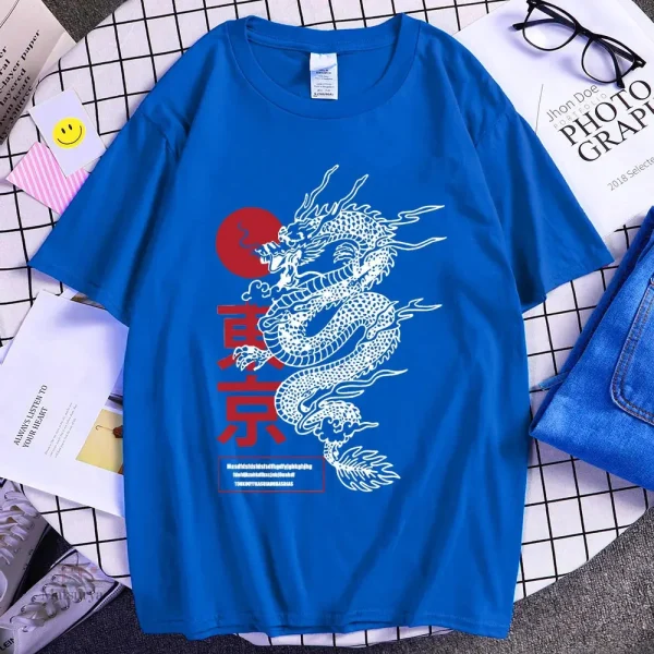 Tee-shirt dragon, mode japonaise