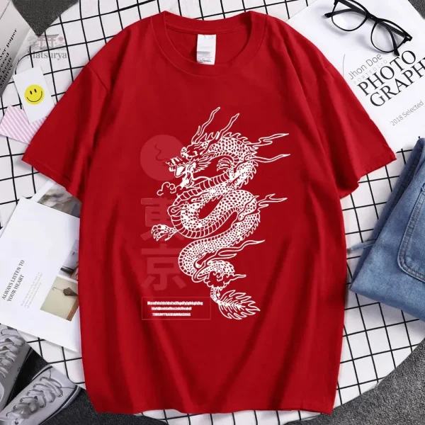 T-Shirt tendance avec dragon