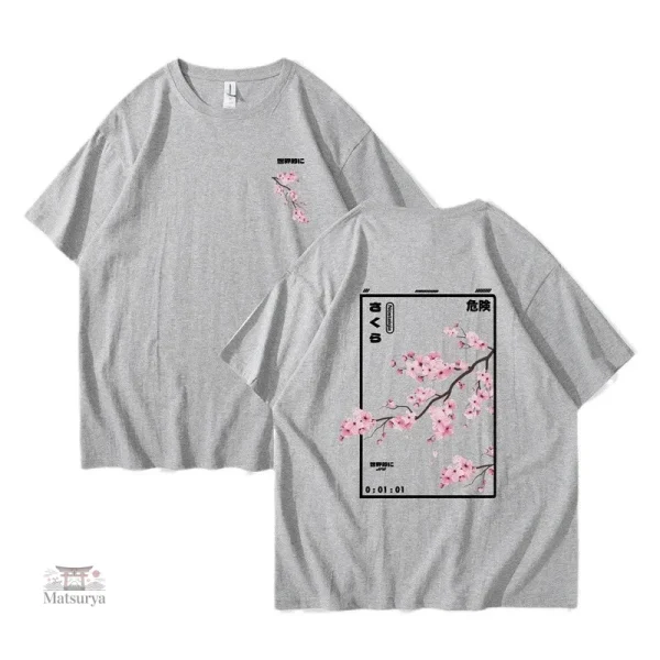 T-shirt japonais pour femme en coton