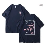 T-shirt en coton avec impression japonaise