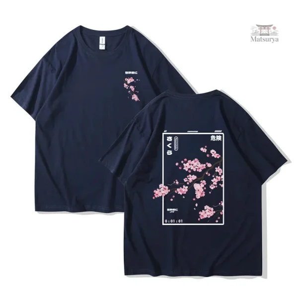 T-shirt en coton avec impression japonaise