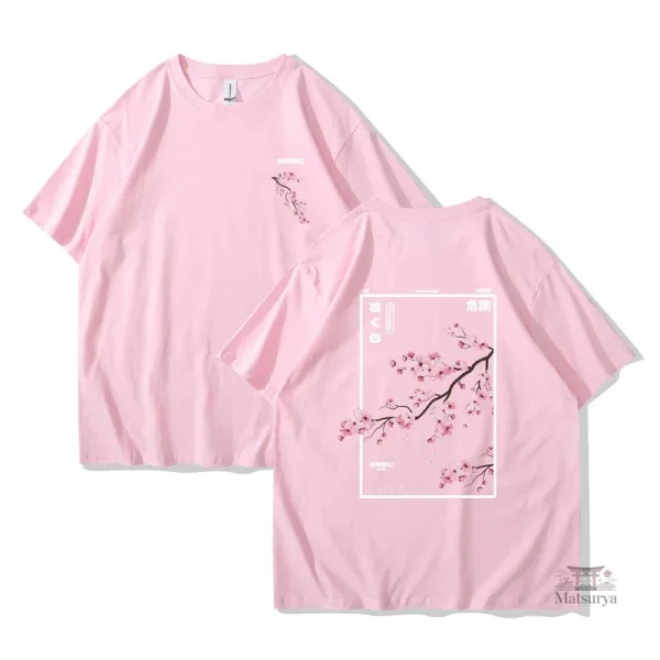 T-shirt japonais casual en coton