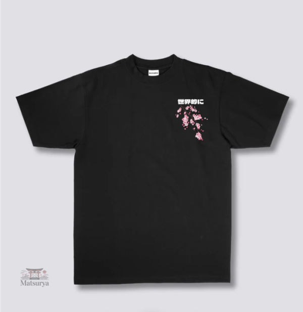 T-shirt japonais uni en coton